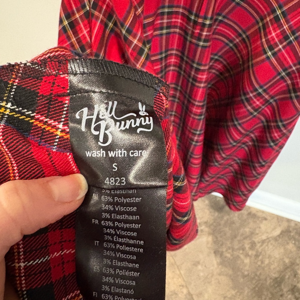 Plaid Red Holiday Dress - Picture 8 of 8